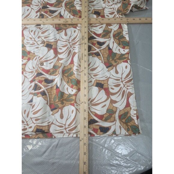 Caribbean Mens Shirt Size XL silk Blend Button Up Short Sleeve  NWT 35 - Picture 7 of 9